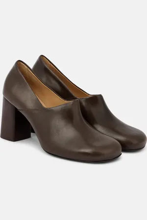 LEMAIRE Anatomic 80 leather pumps