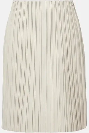 Rohe RÃ³he PlissÃ© leather midi skirt