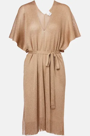Max Mara Donnola fringed beach cover-up