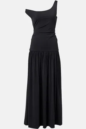 Rohe RÃ³he One-shoulder plissÃ© maxi dress