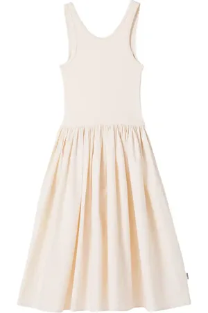 Molo Corella gathered cotton-blend dress