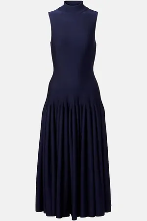 Alaïa AlaÃ¯a Godet midi dress