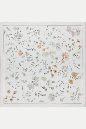 Loro Piana Floral silk scarf
