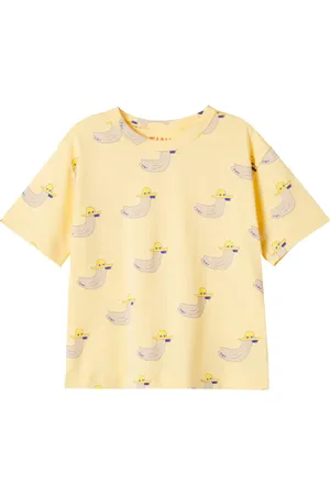 Tiny Cottons Ducks printed cotton T-shirt
