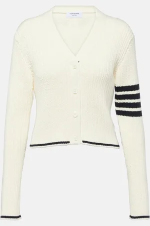Thom Browne Cropped cable-knit wool sweater vest