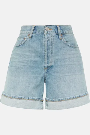 AGOLDE Dame high-rise denim shorts