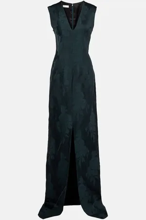 DRIES VAN NOTEN Floral jacquard gown