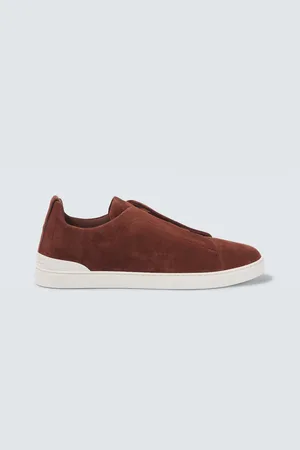 Ermenegildo Zegna Triple Stitch Low suede sneakers