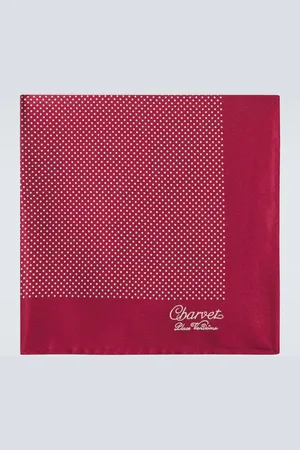 Charvet Printed silk handkerchief