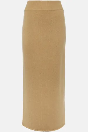 Totême Wool and cashmere-blend midi skirt