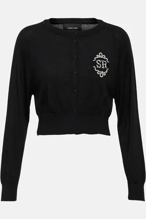 Simone Rocha Embellished wool and silk cardigan