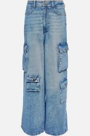The Frankie Shop Hailey high-rise denim cargo pants