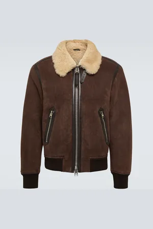 Tom Ford Shearling-trimmed leather blouson