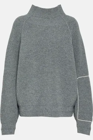 Victoria Beckham Embroidered wool turtleneck sweater