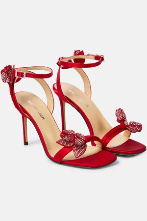Mach & Mach Wonder Tulip embellished satin sandals