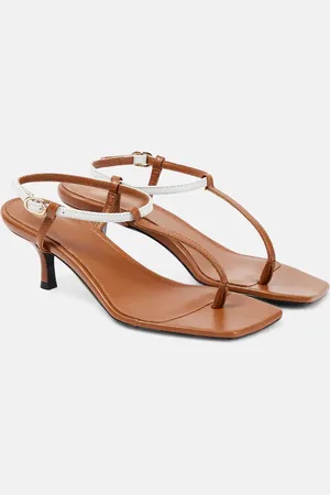 Totême The Bicolor leather thong sandals