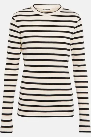 Jil Sander Striped cotton jersey sweater