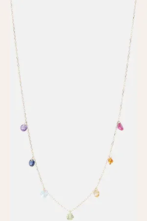 PERSÉE PersÃ©e Chakras Rainbow 18kt necklace with precious stones