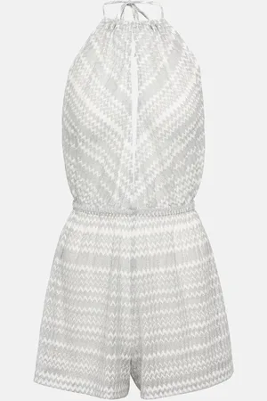 Missoni Zig-zag halterneck playsuit