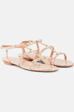 Aquazzura Tequila embellished leather sandals