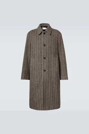 DRIES VAN NOTEN Wool tweed overcoat
