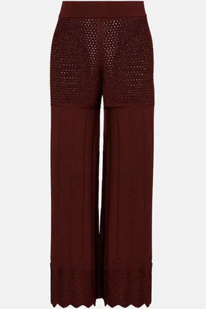 ERES RÃ©cit open-knit cotton-blend wide-leg pants