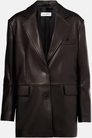 Nour Hammour Cass leather blazer