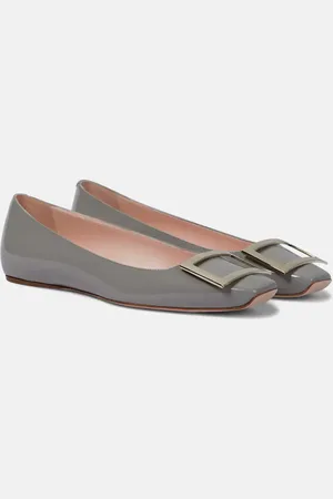 Roger Vivier Trompette patent leather ballet flats
