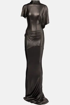 Rick Owens Lilith draped asymmetric gown