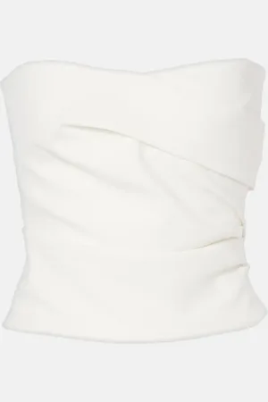 The Sei Pleated crÃªpe top