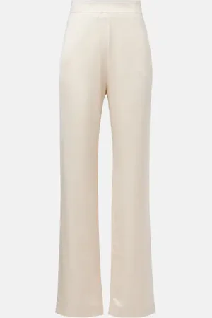 TOVE High-rise satin straight pants