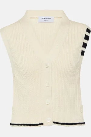 Thom Browne Striped wool sweater vest
