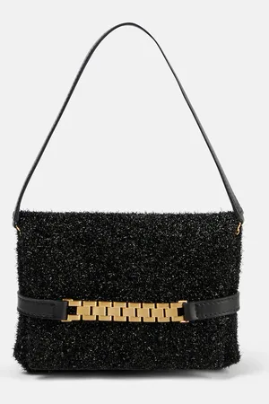 Victoria Beckham Chain Mini tinsel shoulder bag