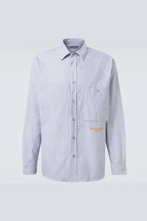 Stone Island Marina striped cotton shirt