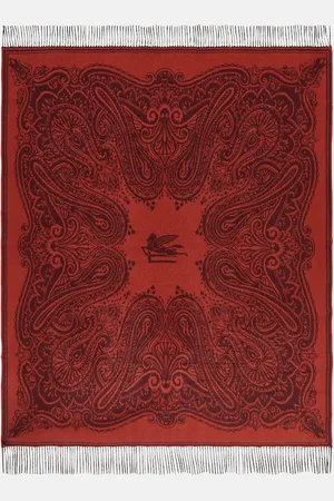 Etro Paisley wool and cashmere throw