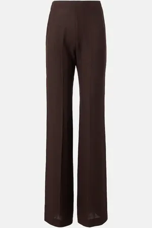 Loro Piana Timi linen crÃªpe flared pants