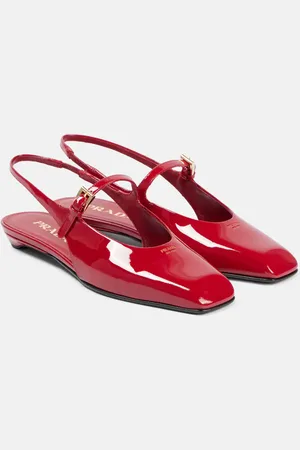 Prada Patent leather slingback flats