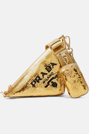 Prada Triangle sequin shoulder bag