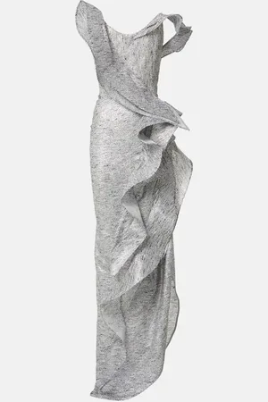 MATICEVSKI Satellite Wave ruffled gown