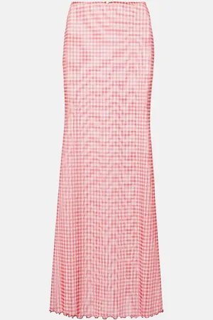 Bananhot Solay gingham maxi skirt