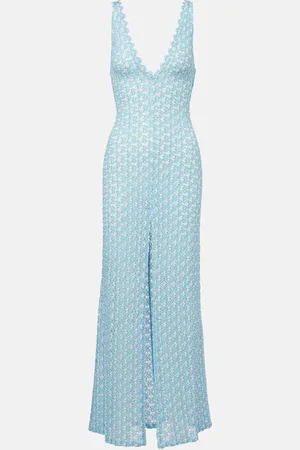Missoni Open-back lamÃ© lace maxi dress