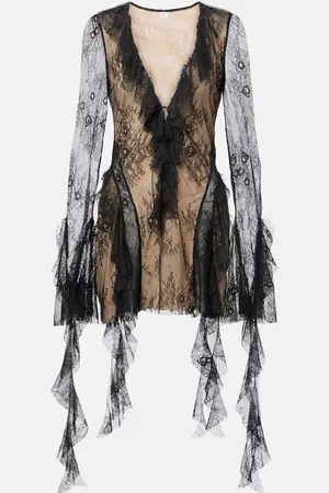 Bananhot Surin ruffled lace minidress