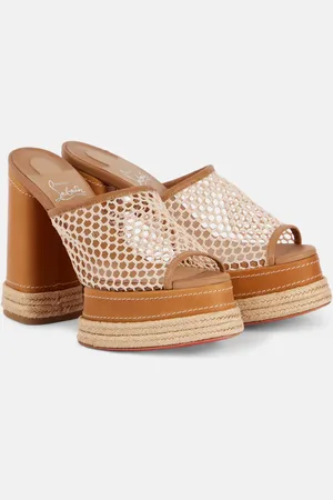 Christian Louboutin Almeja 130 platform mules