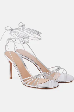 Gianvito Rossi Metallic leather sandals