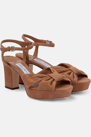 Jimmy Choo Heloise 80 suede platform sandals