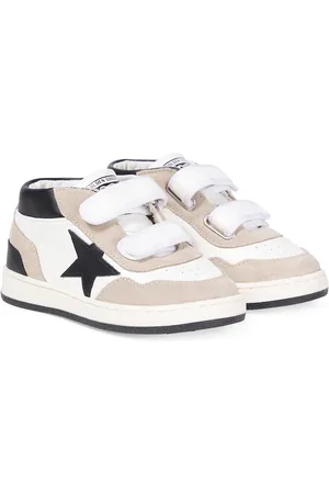 Golden Goose June suede and leather high-top sneakers