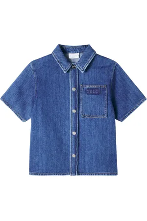 Gucci Logo denim shirt