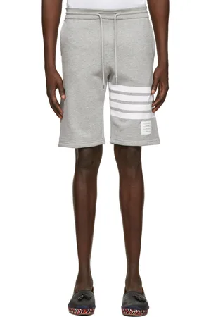Thom Browne Grey Engineered 4-Bar Shorts