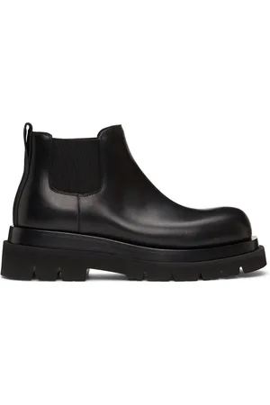 Bottega Veneta Black Low Lug Chelsea Boots