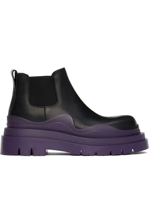 Bottega Veneta Black & Purple Low 